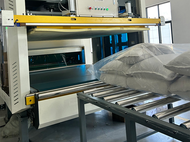 How is a compressed sofa vacuum-packed?