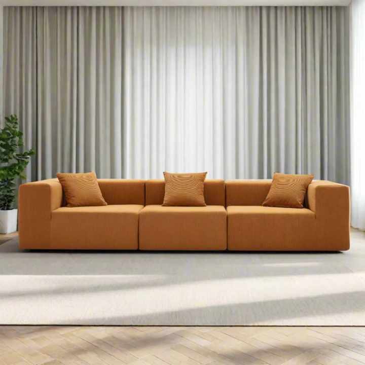 Custom 3 Seater Full Sponge Compressed Sofa