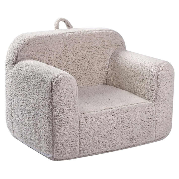 Soft Sherpa Kids Sofa Chair - Toddler Foam Mini Couch