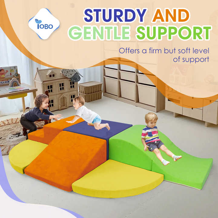 6 Pieces Toddlers Soft Foam Climbing Blocks Toys