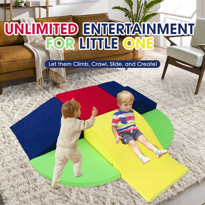 6-Piece Toddlers DIY Climbing Block Play Set