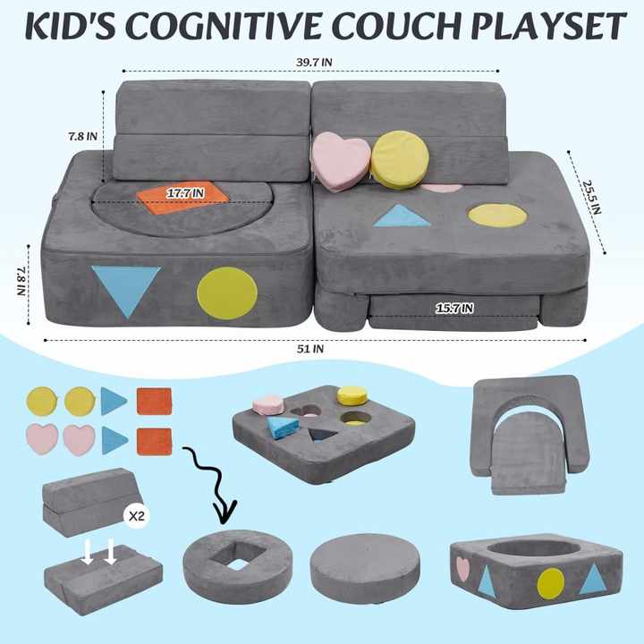 Modular Kids Couch Playset – Inspire Imagination Combo Blocks
