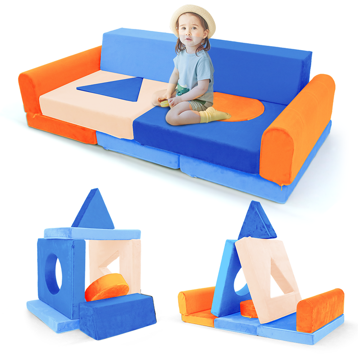 11pcs Creative Toddler Play Couch and Playroom Toys Cubes