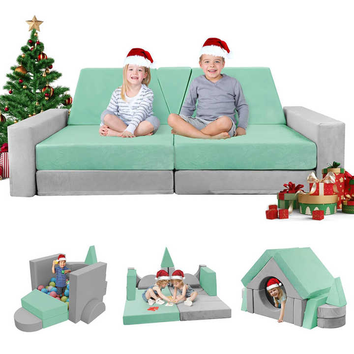 15pcs Kids Foam Modular Couch and Building Kits