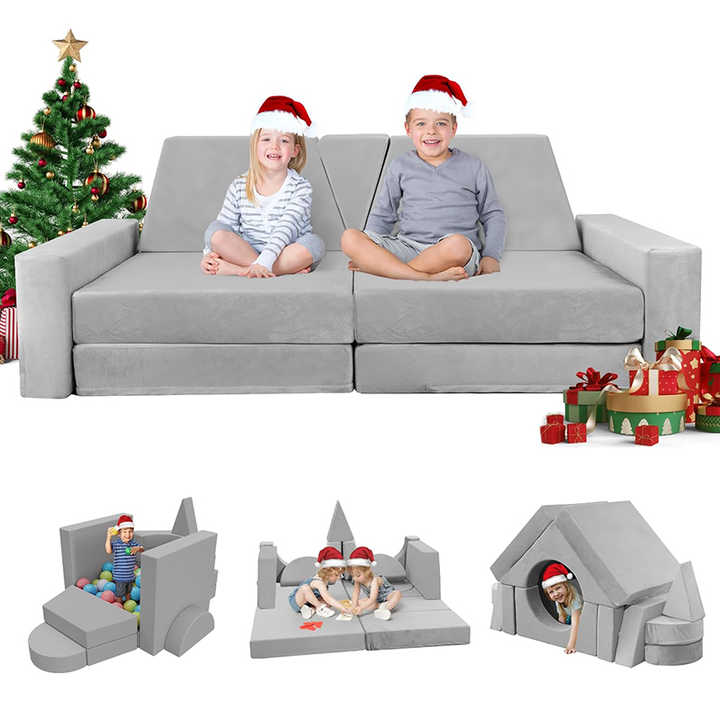 15pcs Kids Foam Modular Couch and Building Kits