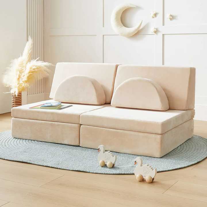 Combinated Foam Sofa and DIY Blocks