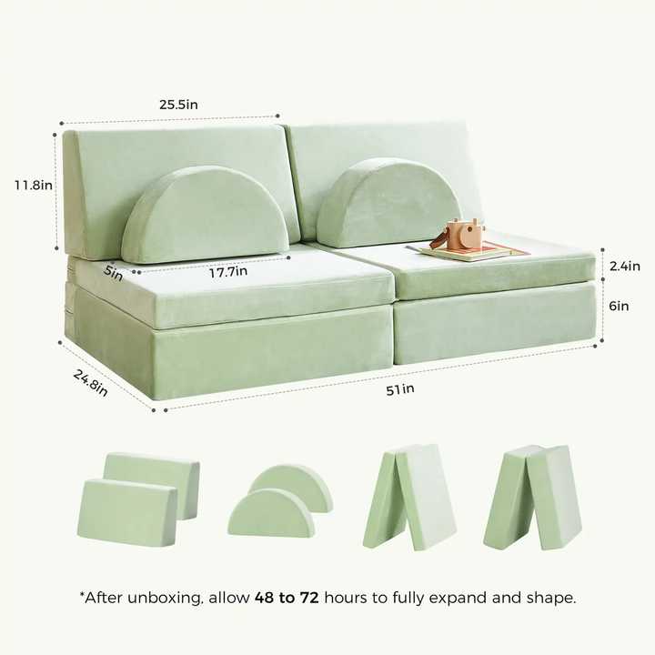 Combinated Foam Sofa and DIY Blocks