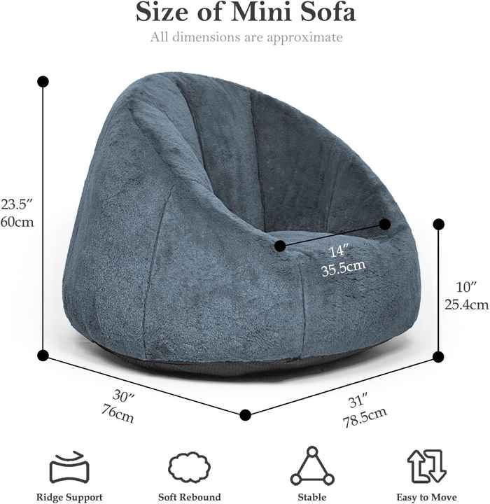 Kindergarten Kids Bean Bag Chair - Children Mini Foam Sofa
