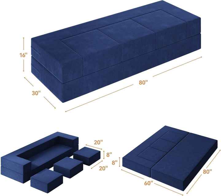 Variable Modular Conbination Compressiable Sofa Bed