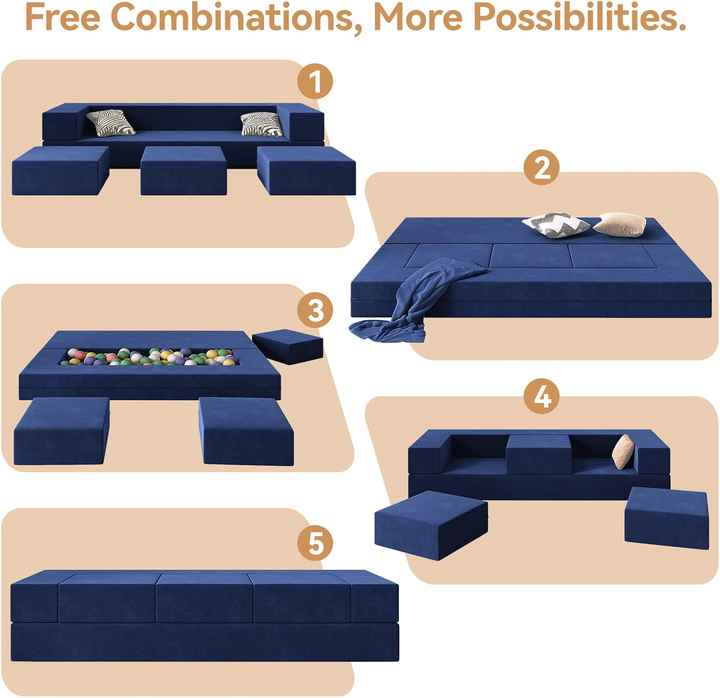 Variable Modular Conbination Compressiable Sofa Bed