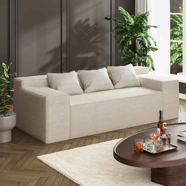 Modern Corner Modular Sectional Compressed Sofa