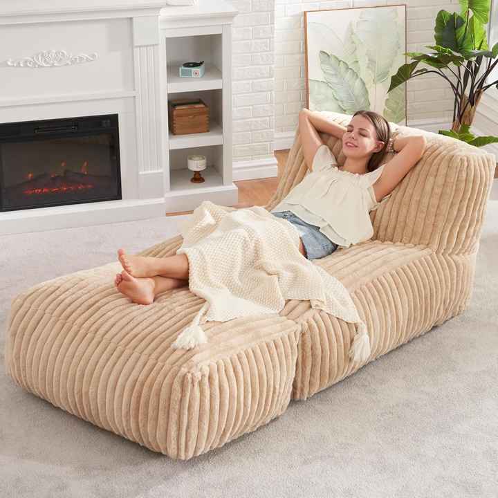 High Density Foam Convertible Lounger Sofa Chair