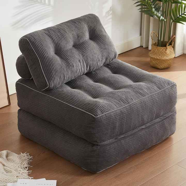 Foldable Futon Sofa Bed - Floor Couch for Small Spaces