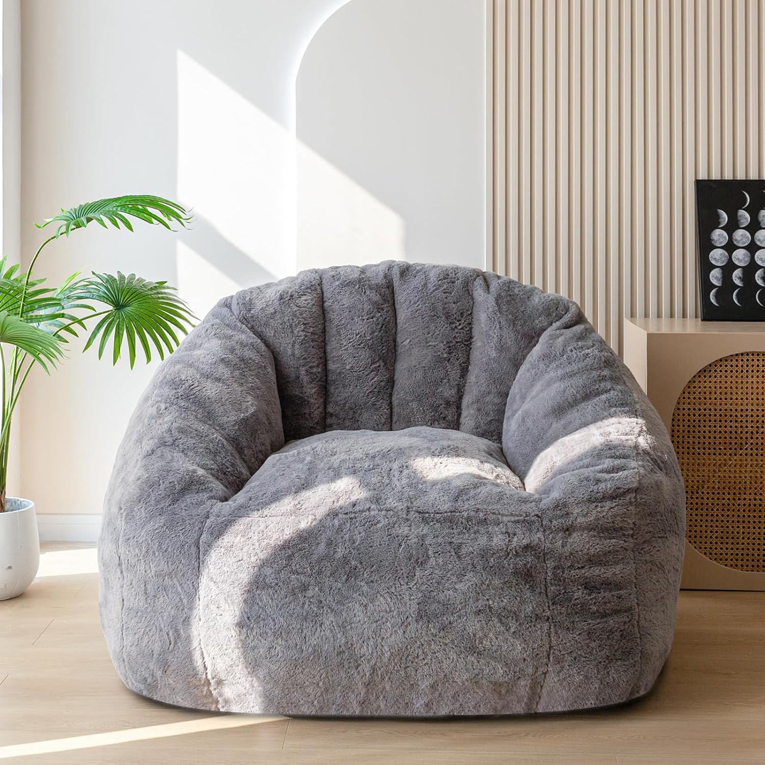 Compressed Lazy Lounger Bean Bag Chair
