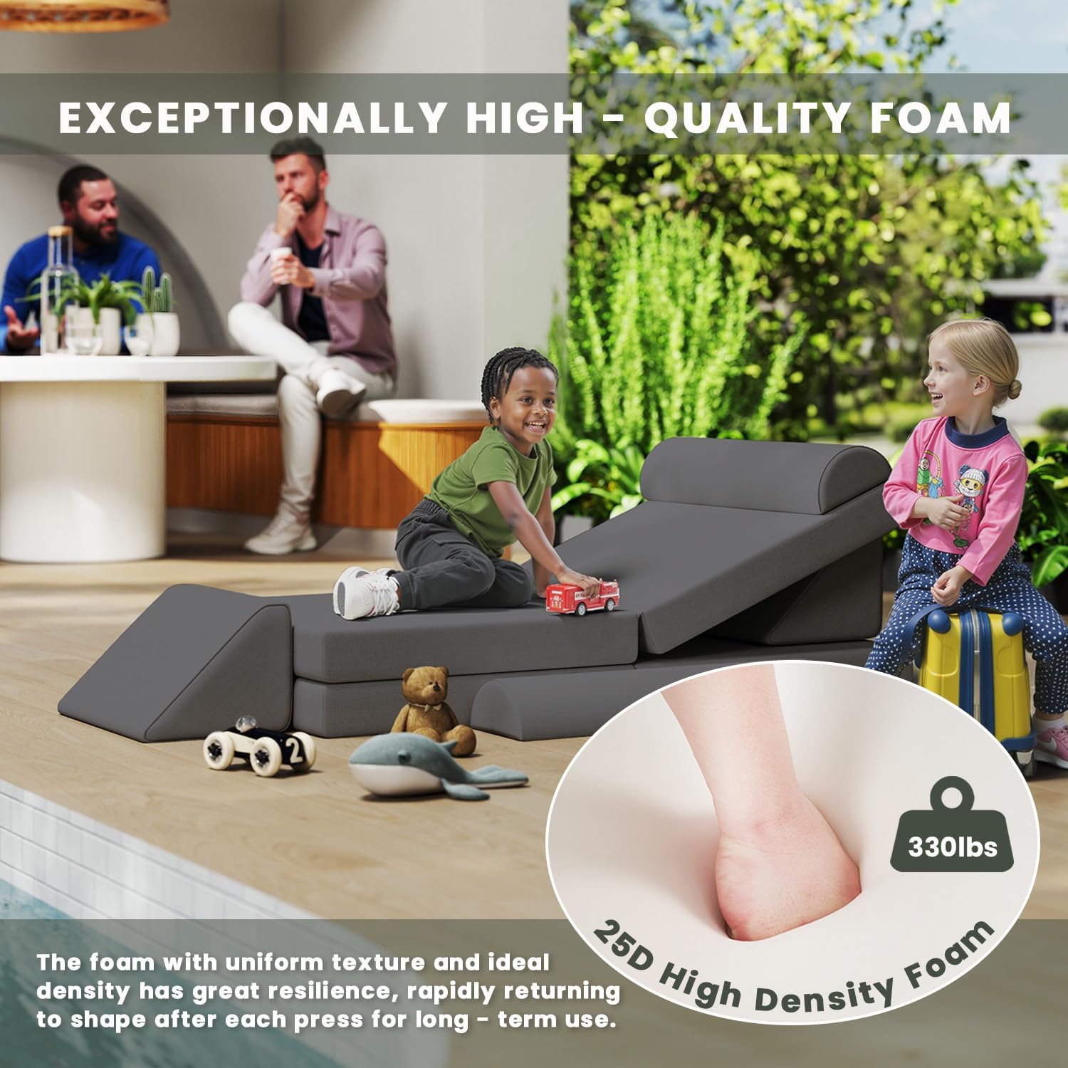 8pcs Toddler Play Room Sofa and Fort Building Blocks