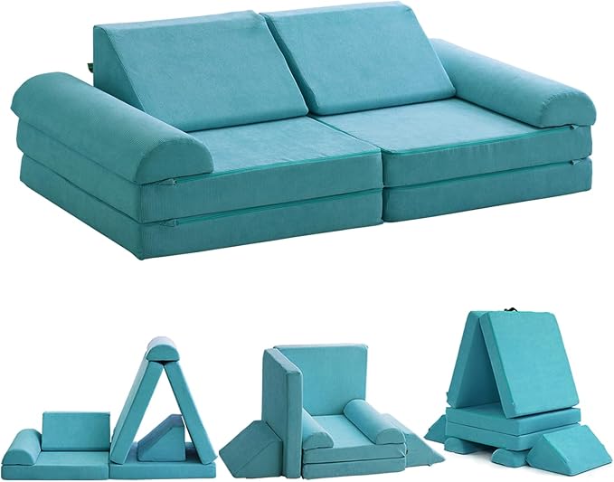 8pcs Toddler Play Room Sofa and Fort Building Blocks