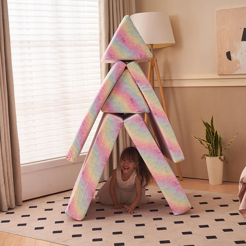 10 PCS Colorful Kids Combo Sofa - Climb and Crawl Activity Playset