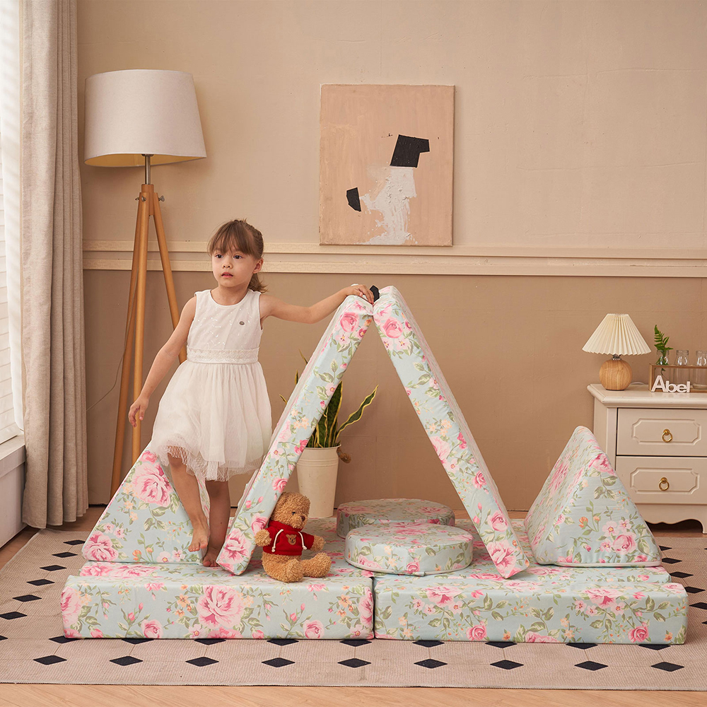 10 PCS Colorful Kids Combo Sofa - Climb and Crawl Activity Playset