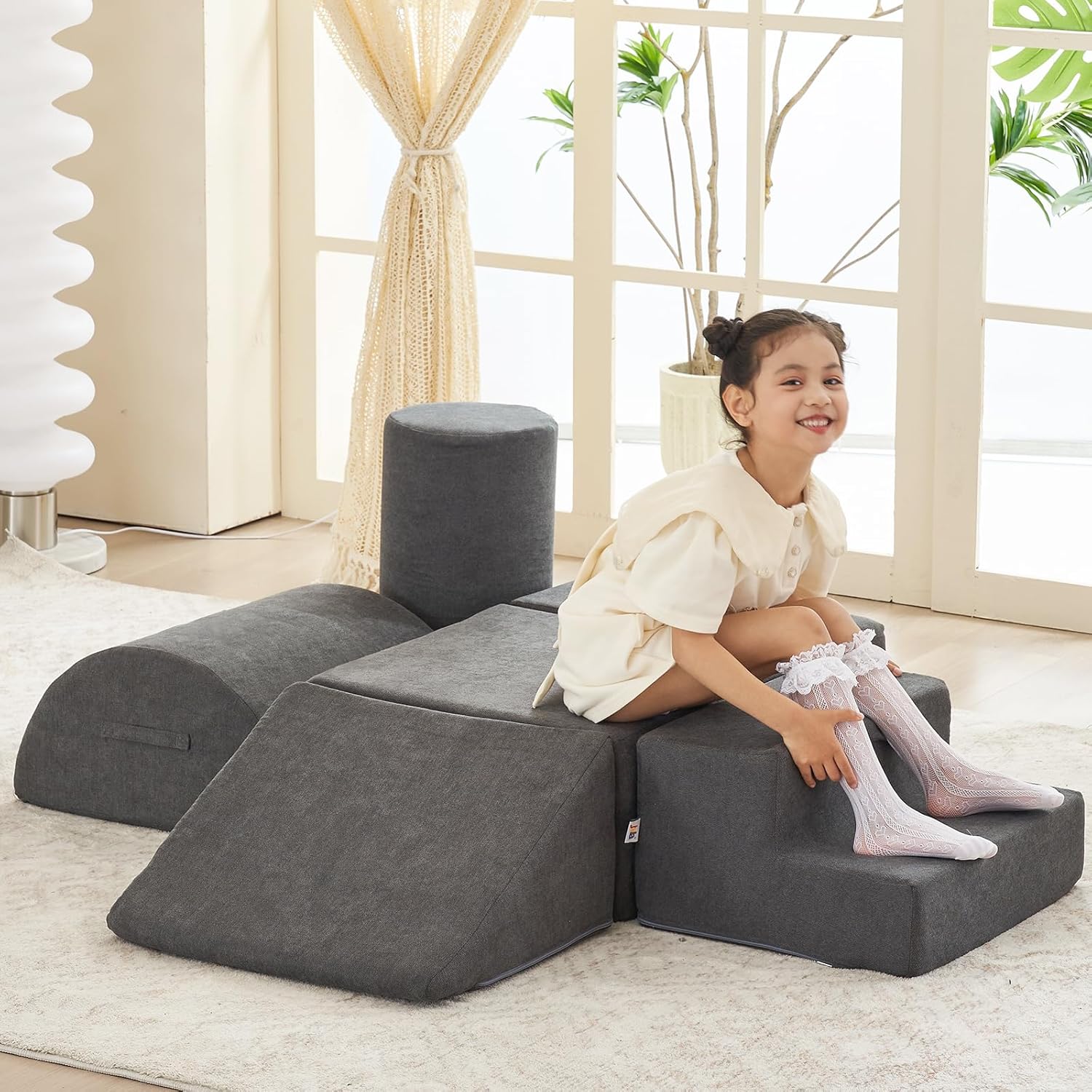 6pcs Toddler Soft Foam Climbing Play Blocks