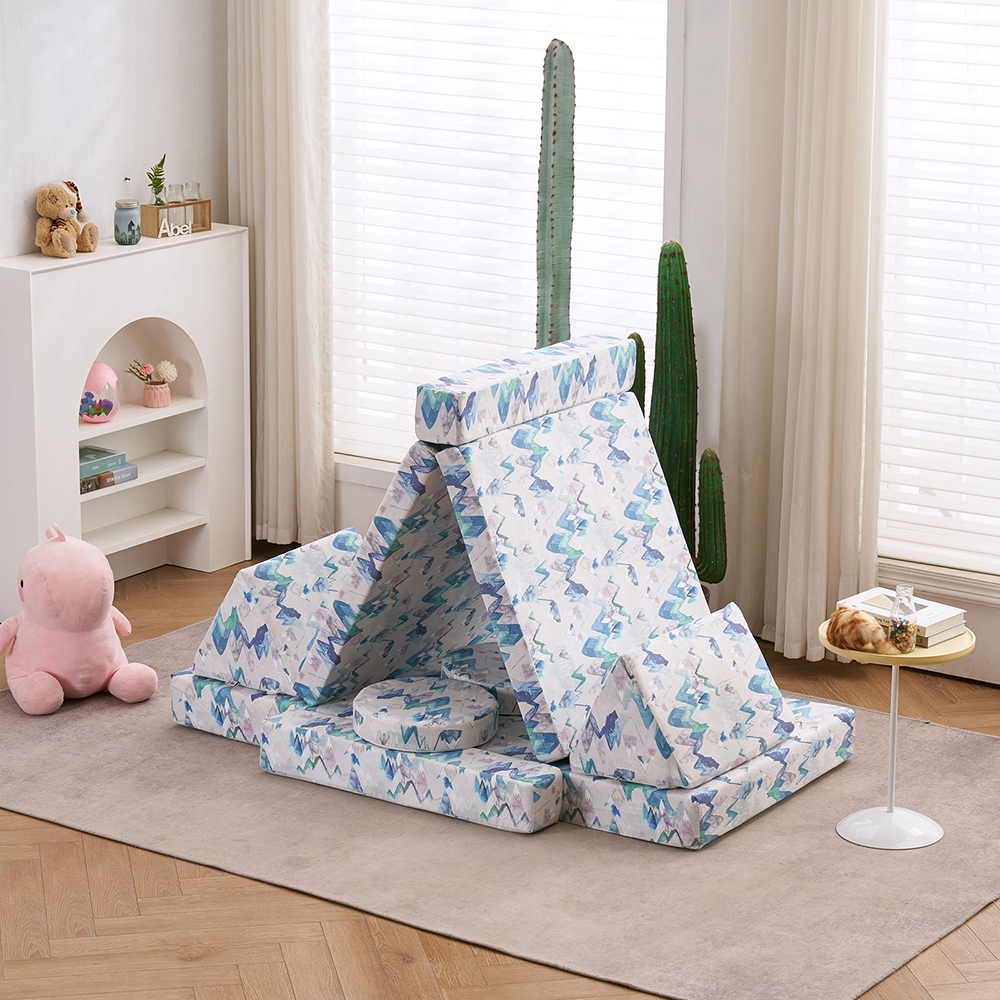 10 PCS Colorful Kids Combo Sofa - Climb and Crawl Activity Playset