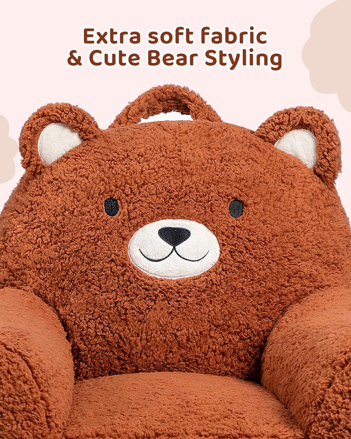Bear Style Foam Filled Toddler Sofa Chair - Comfy Kids Couch