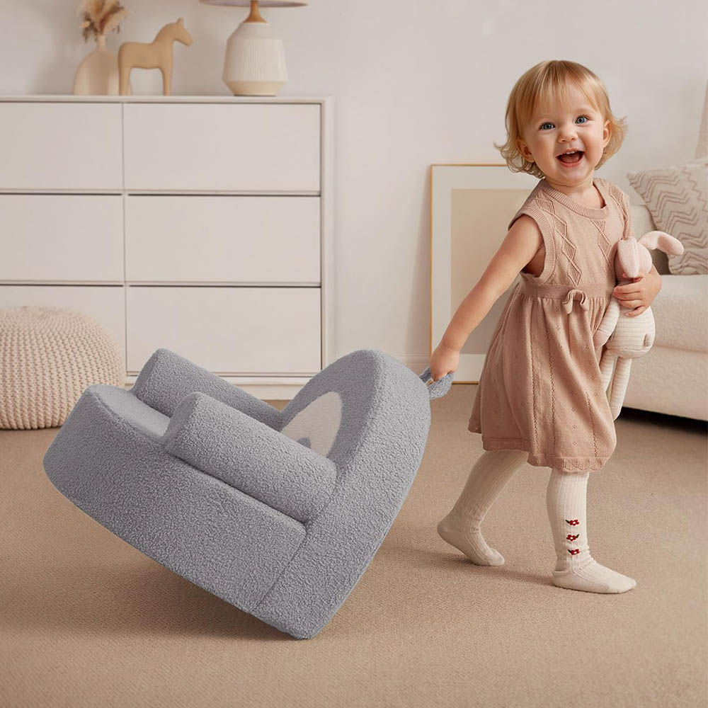 Custom Rainbow Shape Foldable Kids Sofa Chair