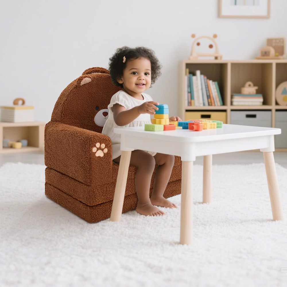 Custom Cartoon Toddler Foldable Sofa Bed