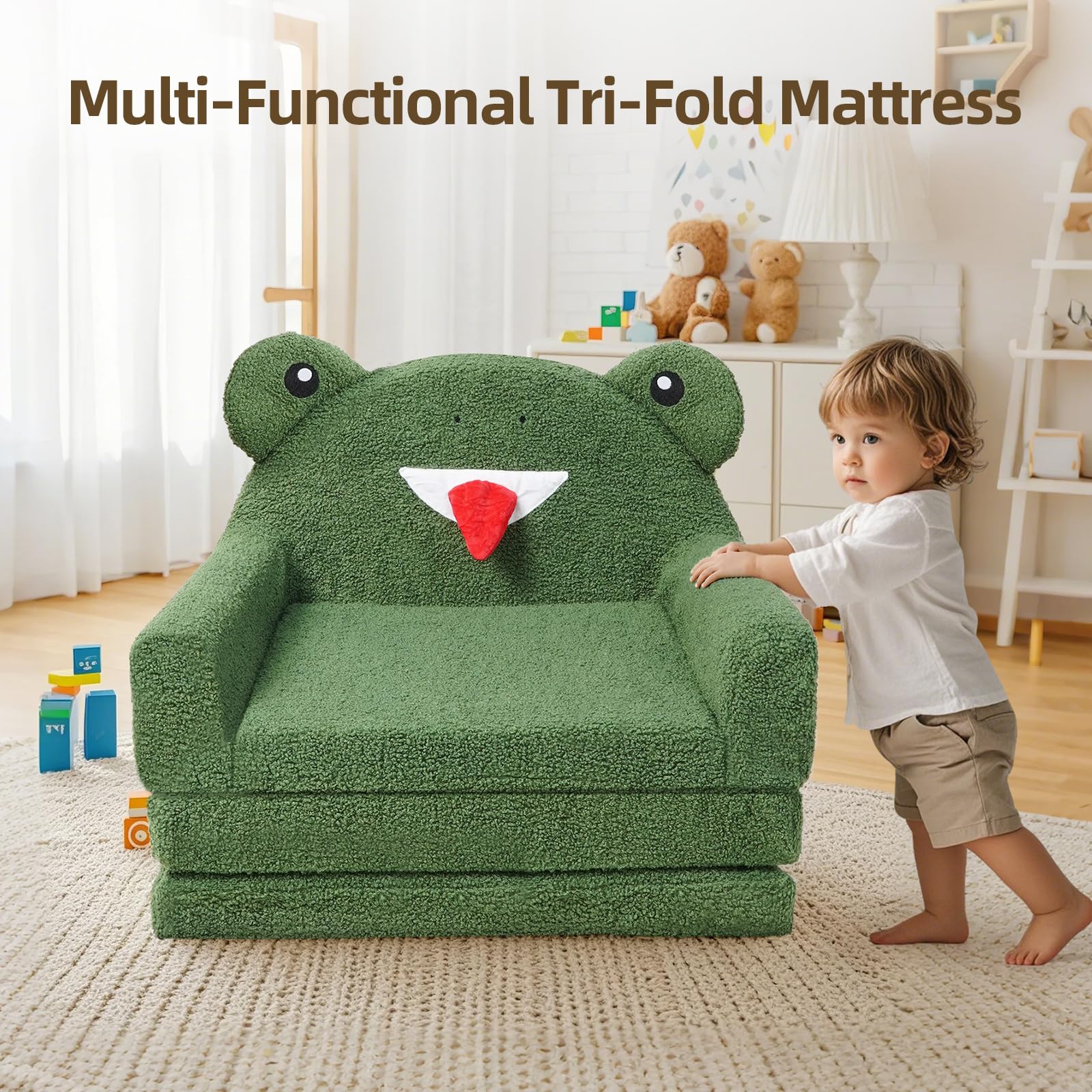 Custom Foldable Kid Couch Bed With Compressed Package