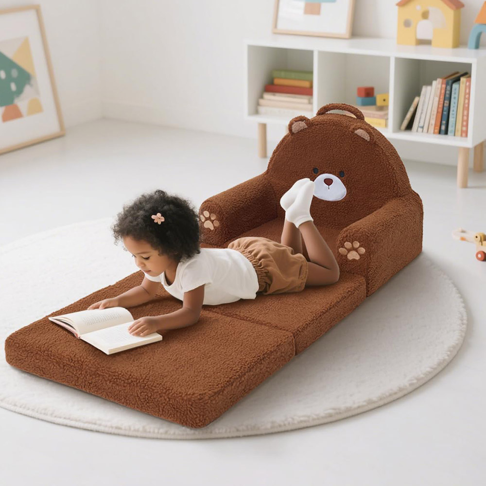 Custom Cartoon Toddler Foldable Sofa Bed