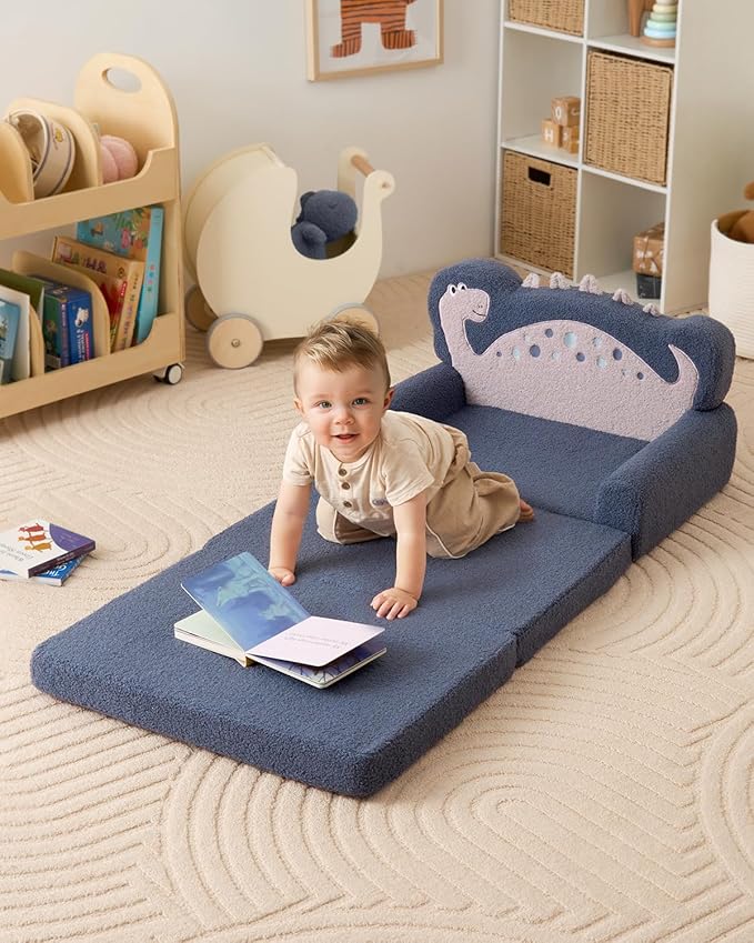 2-in-1 Soft Foam Kids Sofa Bed