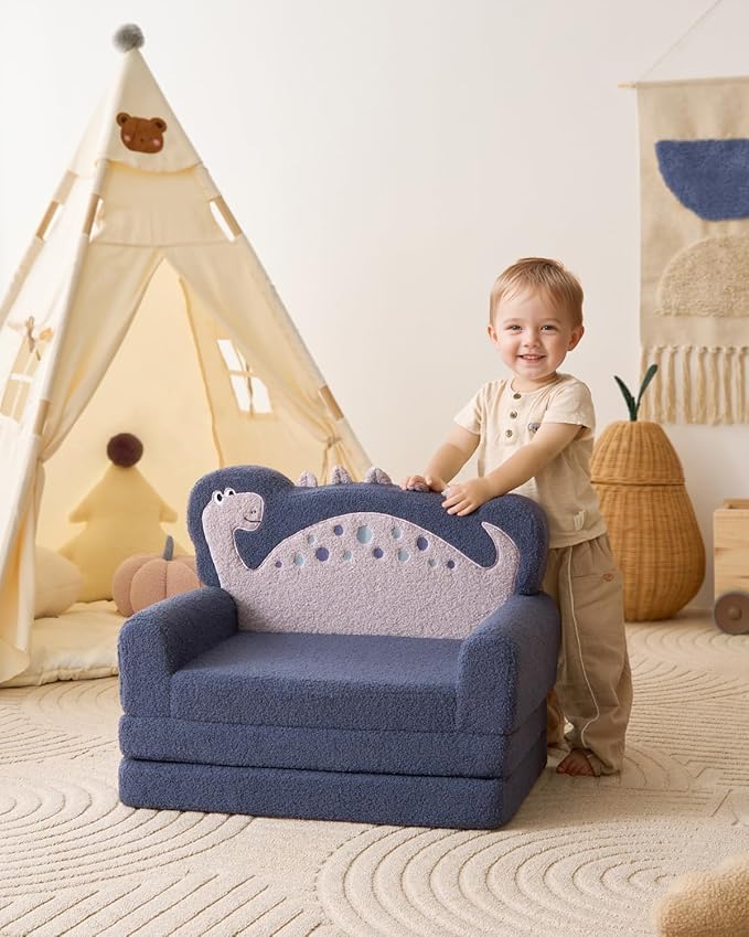 2-in-1 Soft Foam Kids Sofa Bed