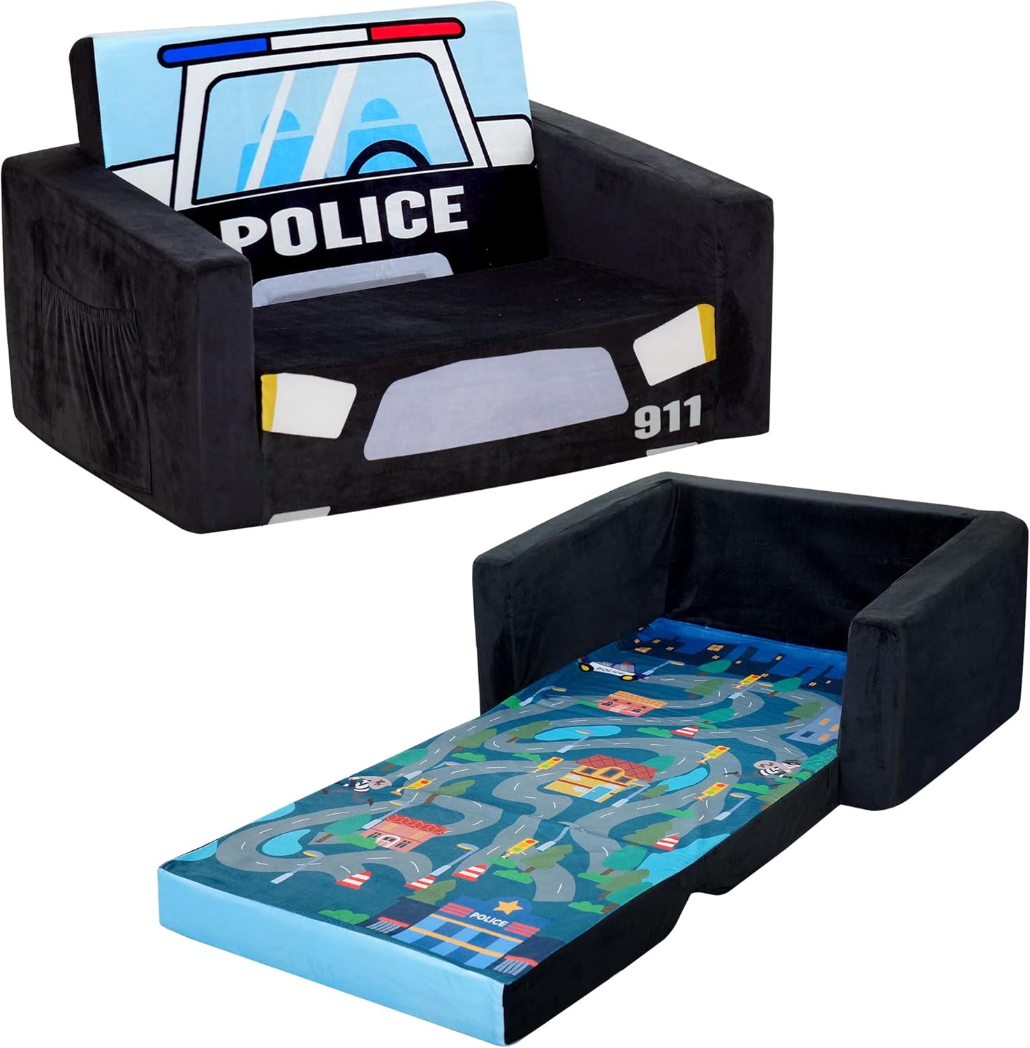 High-Density Sponge Flip Open Chirldren Sofa Bed