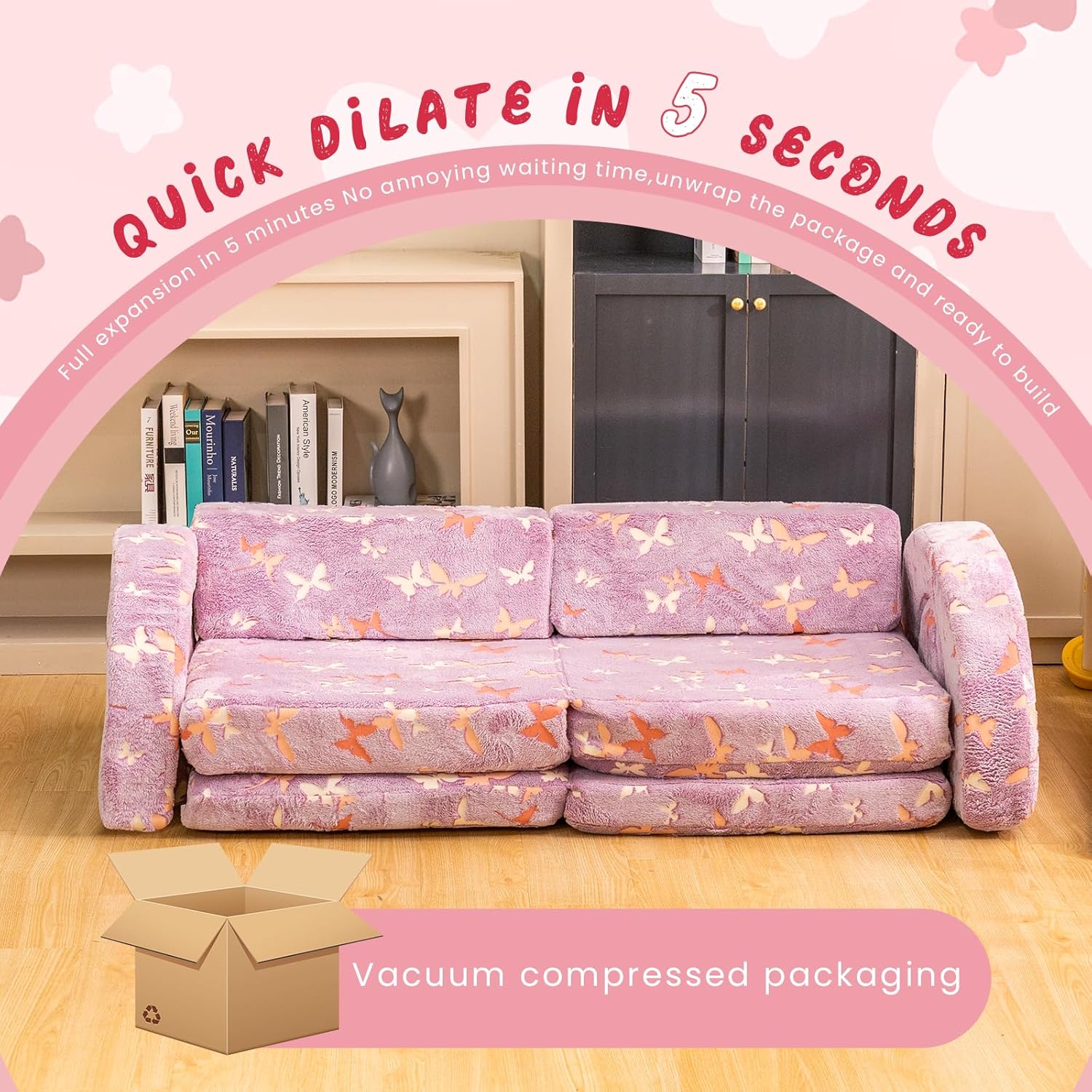 10Pcs Glow Modular Kids Play Couch