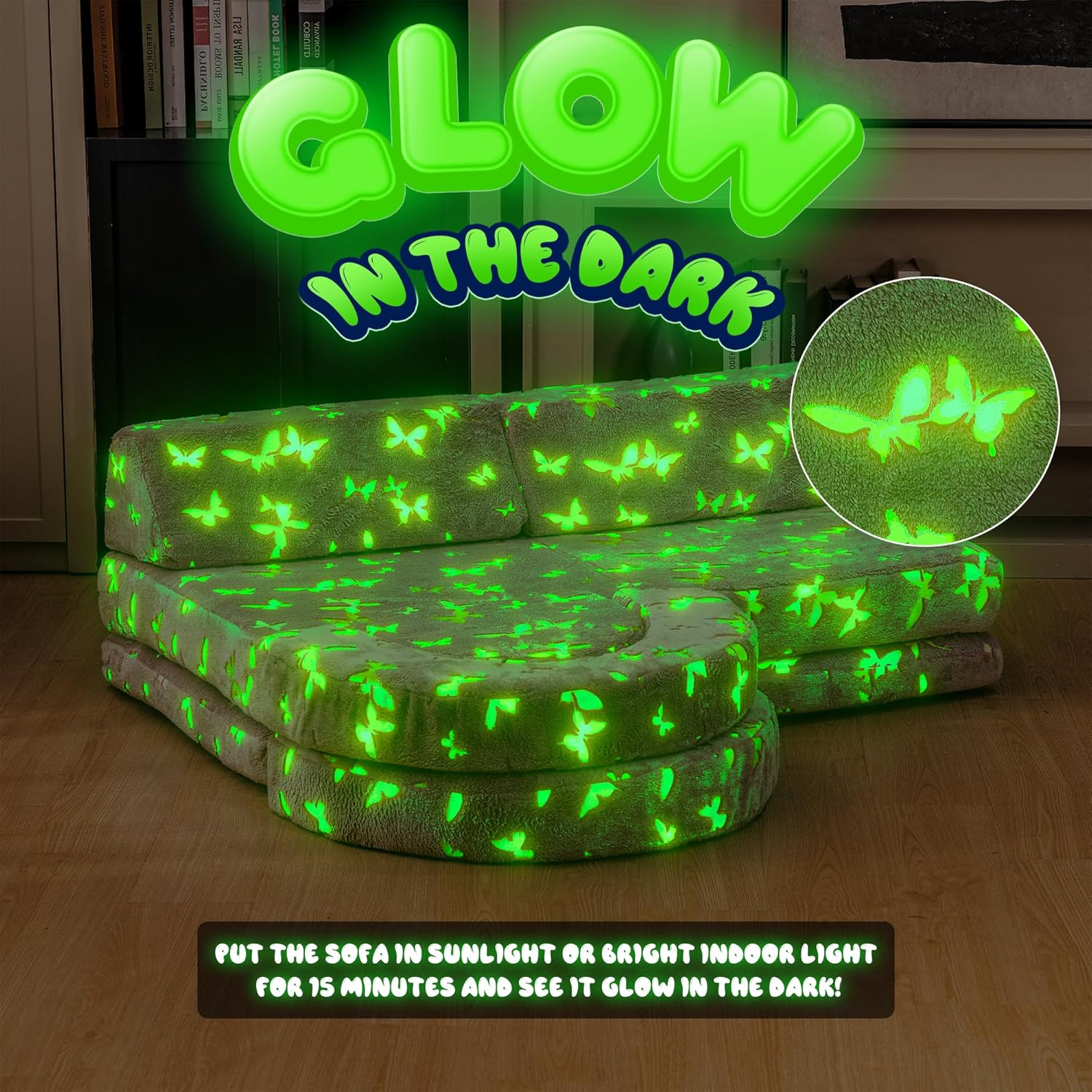 10Pcs Glow Modular Kids Play Couch