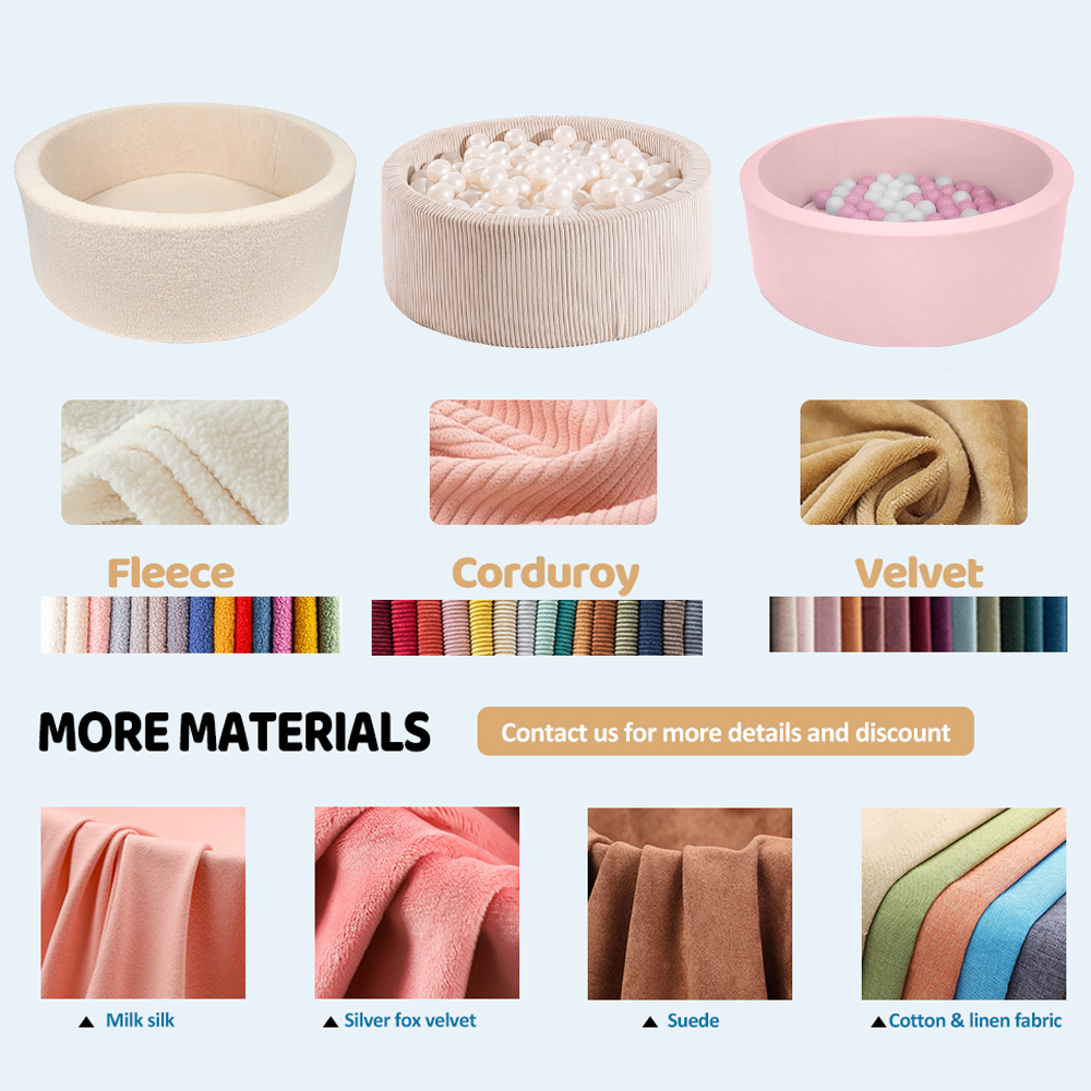 Toddlers Foam Ball Pit - Baby Round Balls Pool