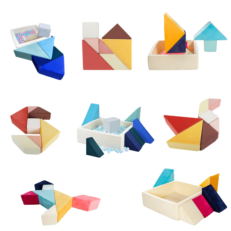 Kids Soft Play Building Blocks and Ball Pit