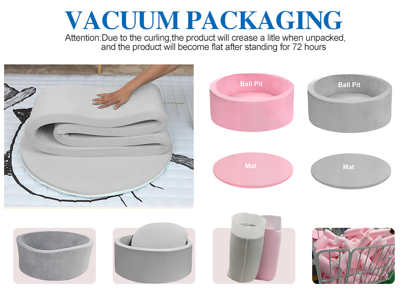 Toddlers Foam Ball Pit - Baby Round Balls Pool