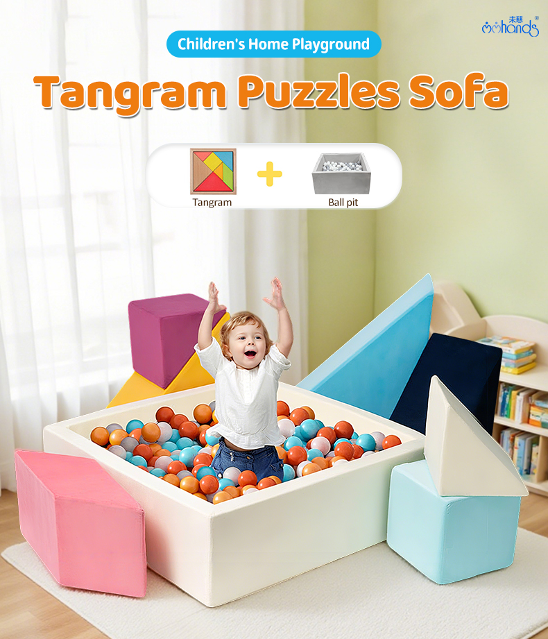 Kids Soft Play Building Blocks and Ball Pit