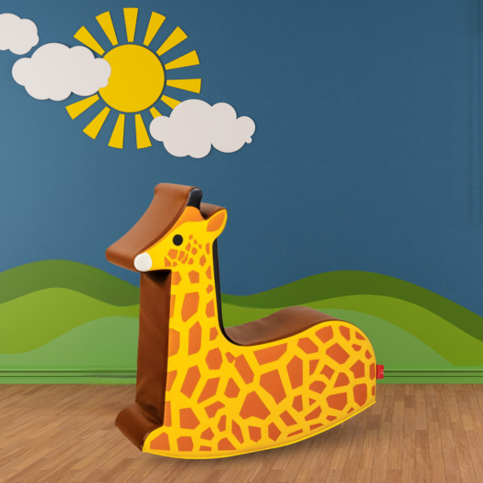 Toddlers Adorable Giraffe Foam Rocker