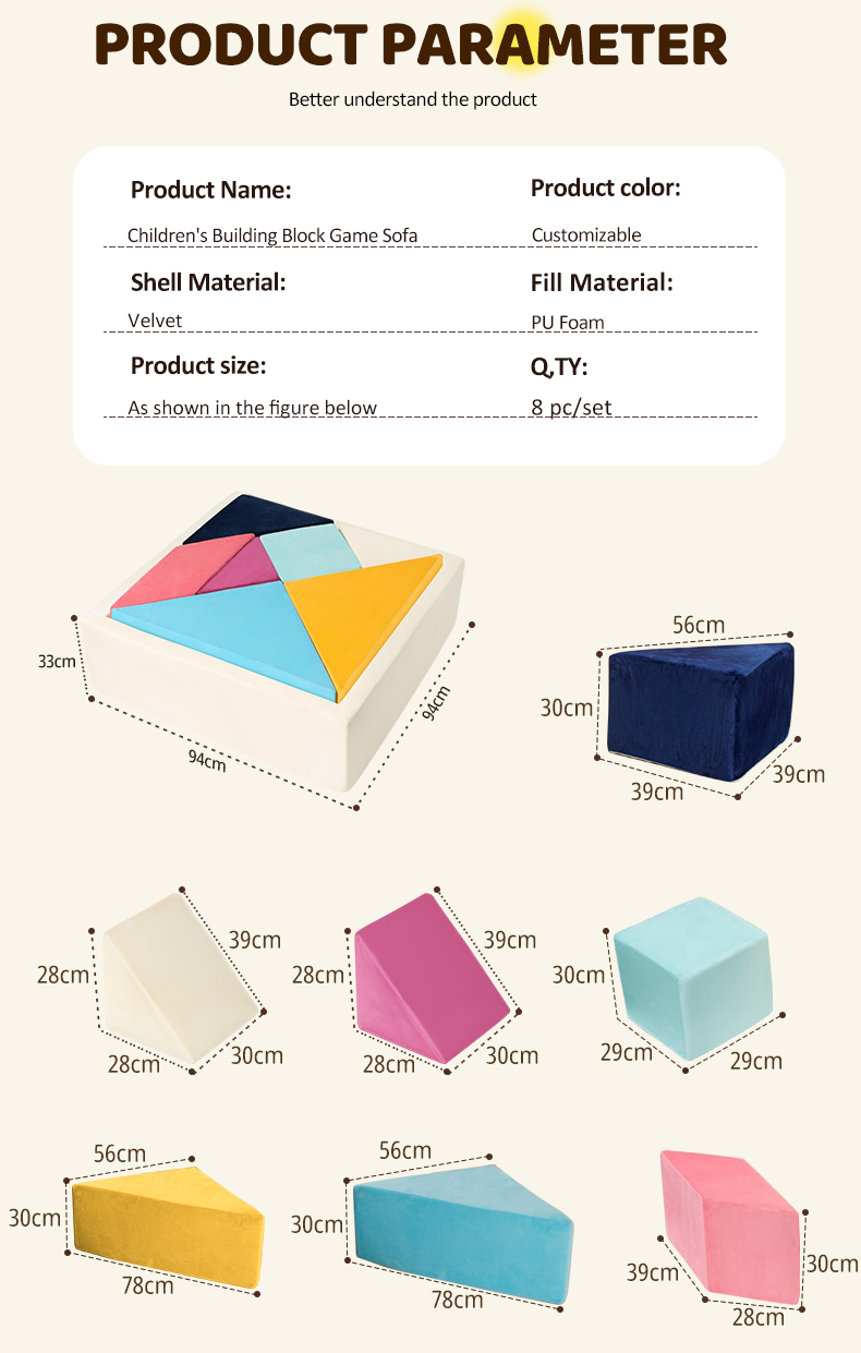 Kids Soft Play Building Blocks and Ball Pit