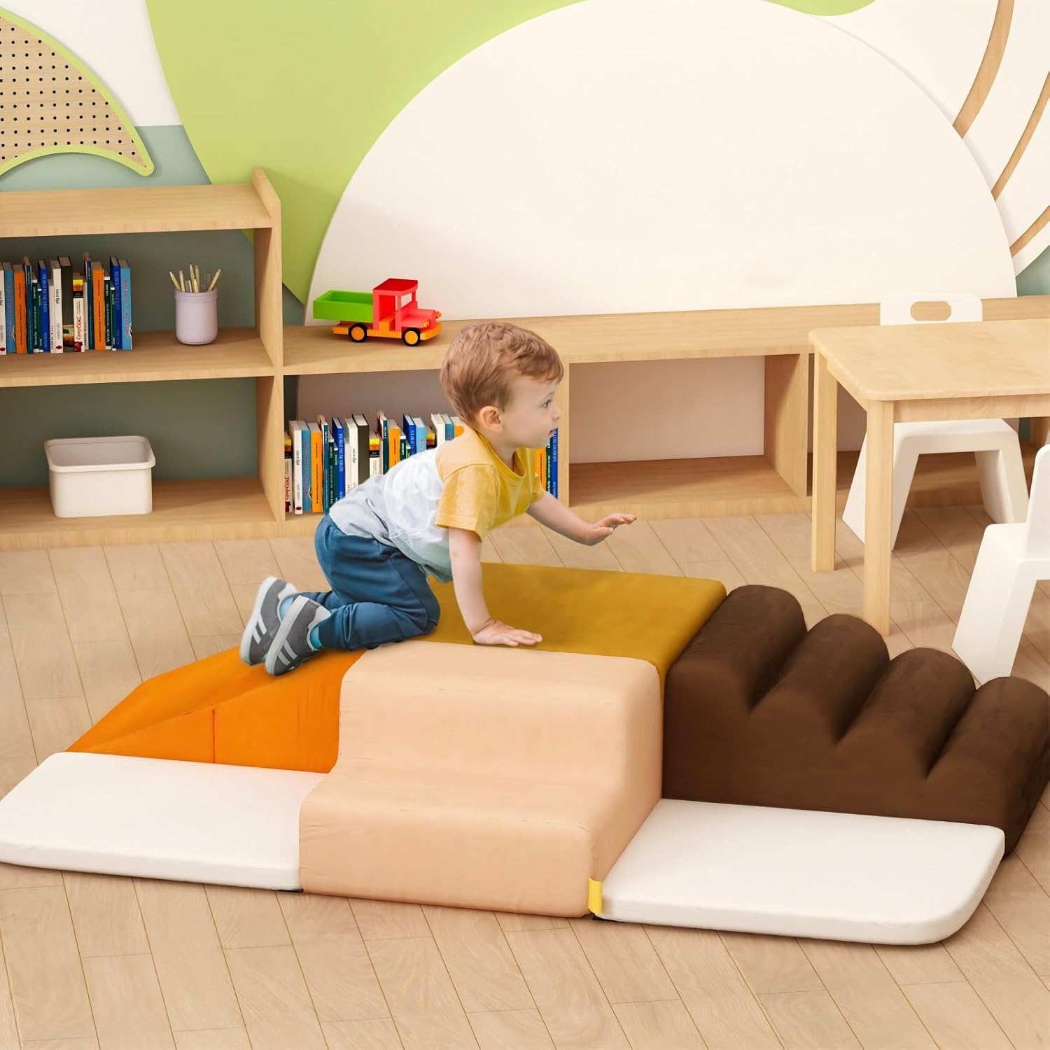 7-piece Children's Educational Foam Blocks and Climbing Toys