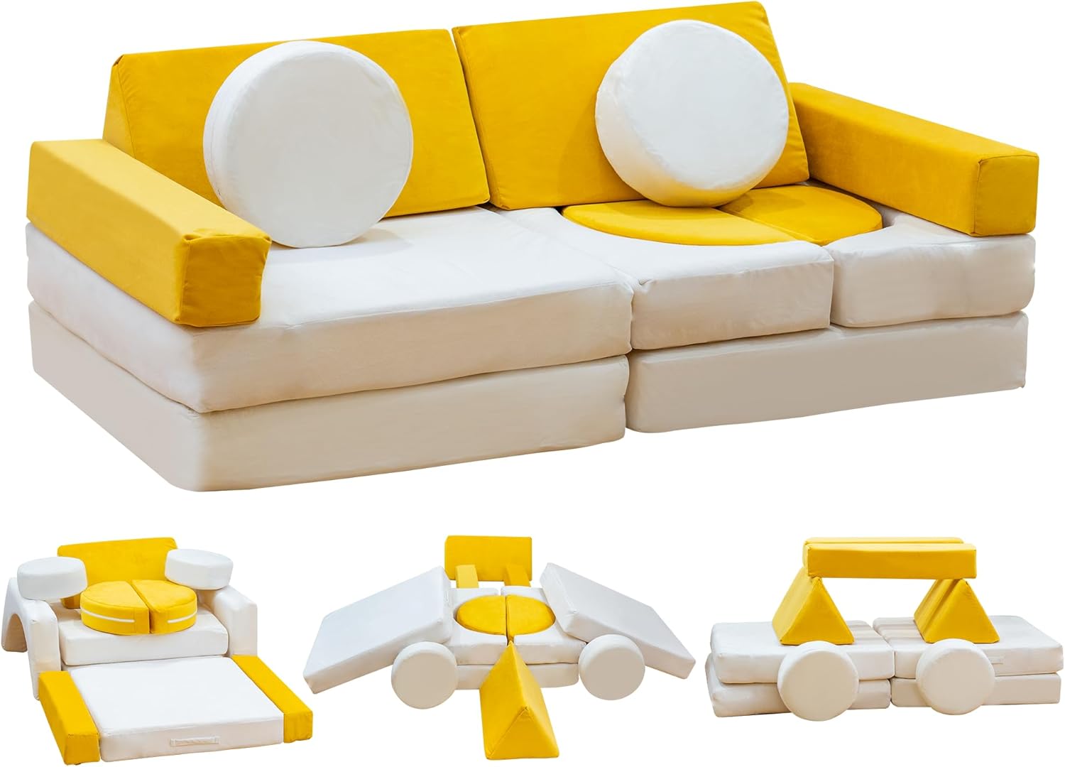 13pcs Toddler Compressible Foam Sofa Blocks for Kids Gift