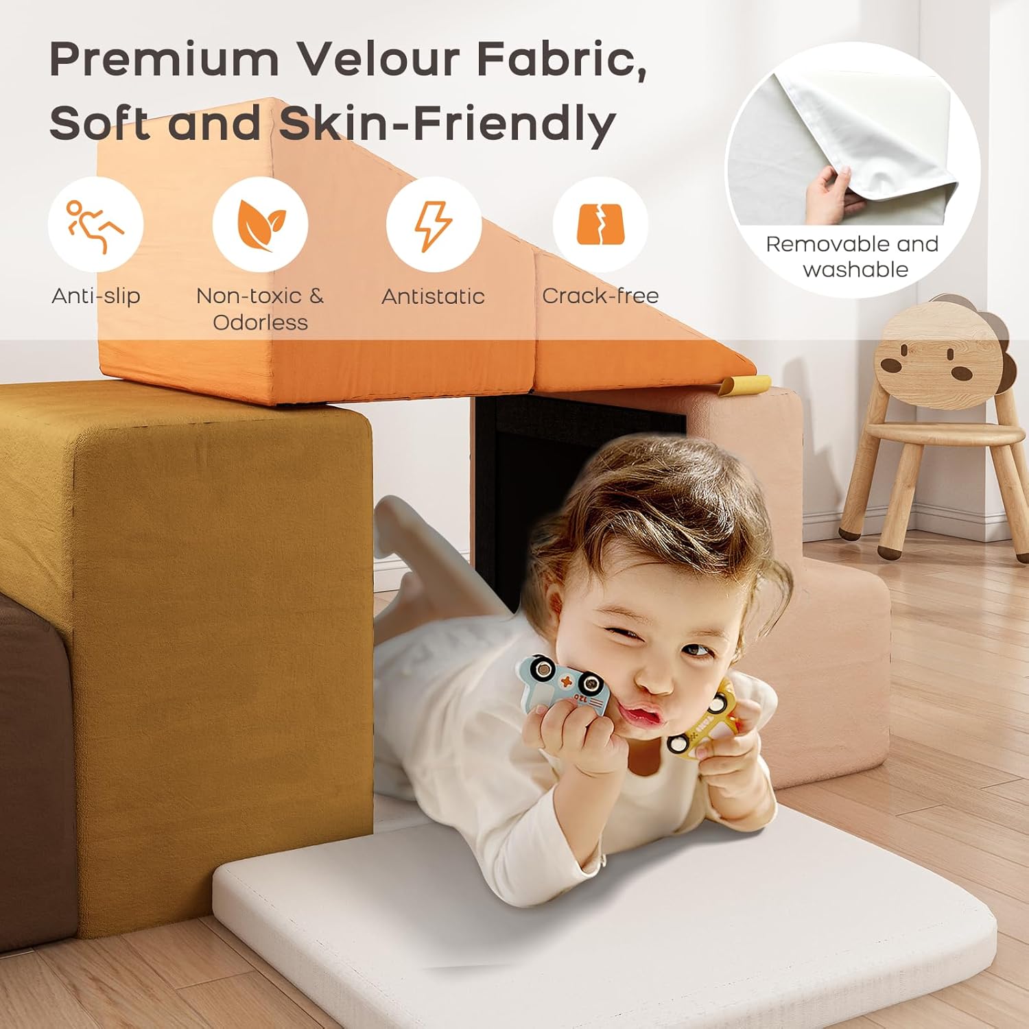 7-piece Children's Educational Foam Blocks and Climbing Toys