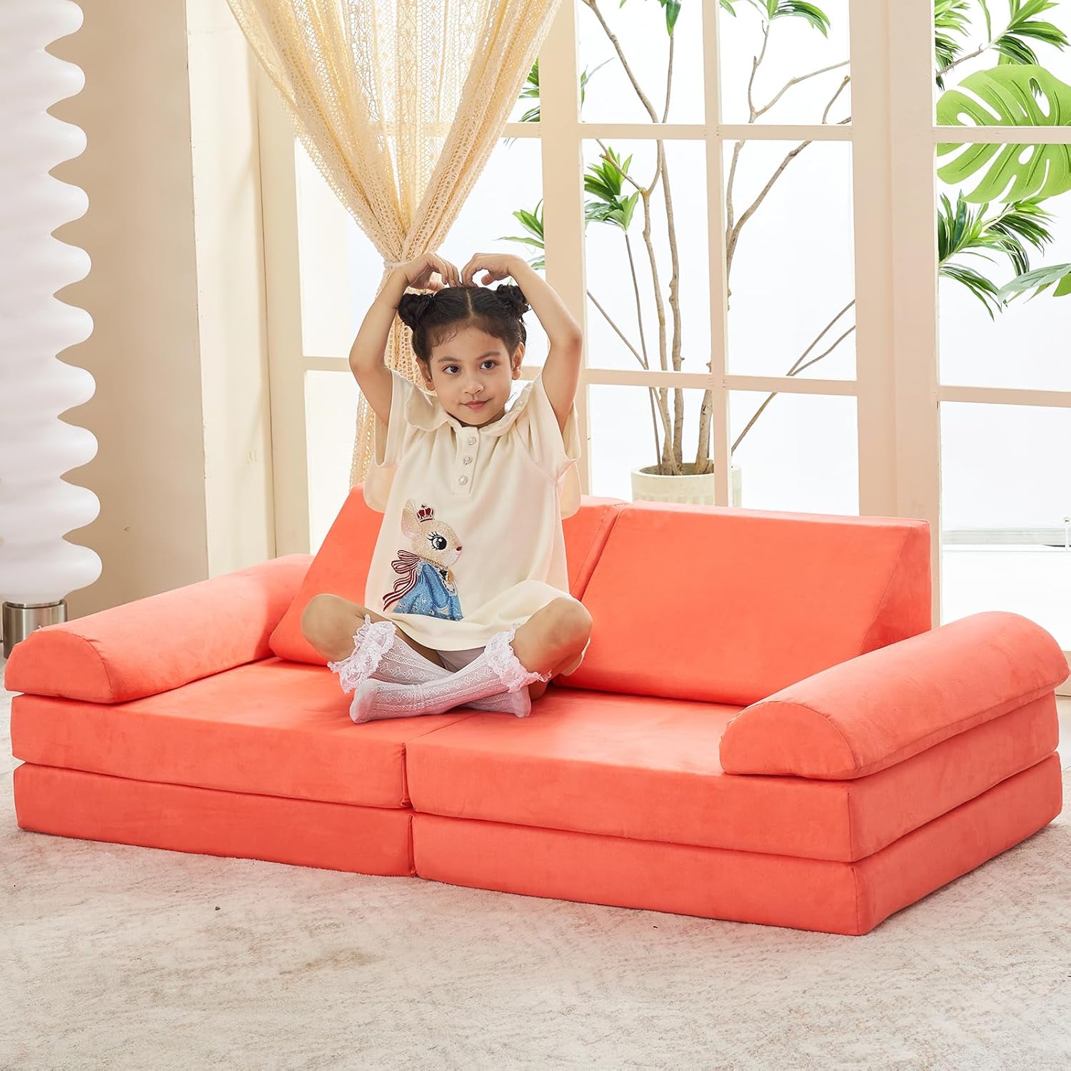 8pcs Toddler Play Room Sofa and Fort Building Blocks