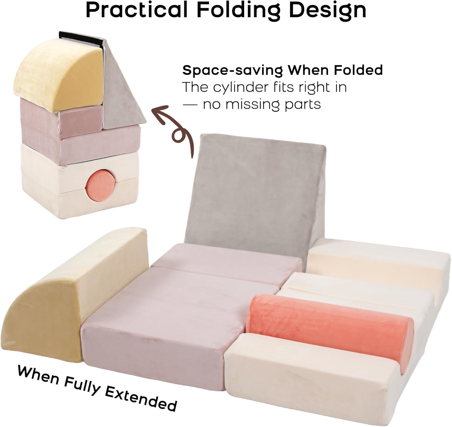 5pcs Children Soft Foam Modules Climbing Blocks