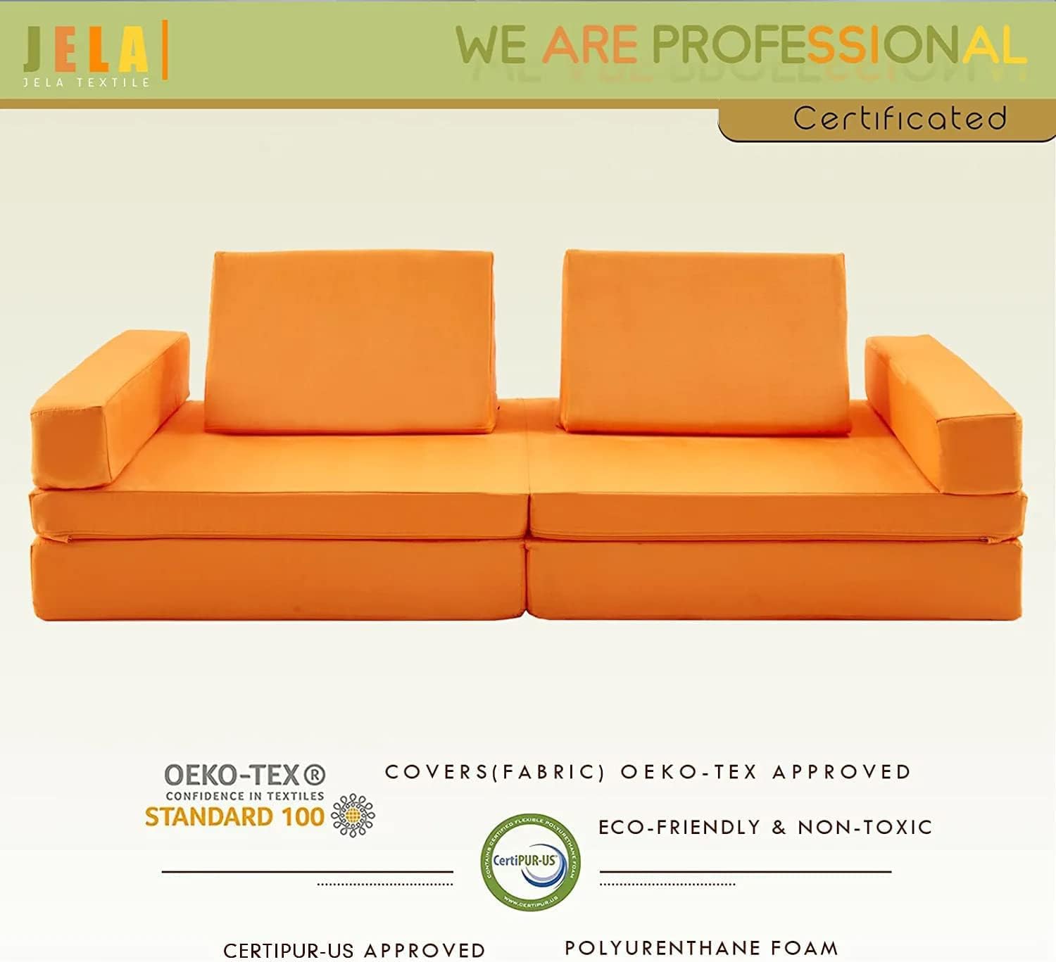 8PCS Kids Modular Floor Sofa Toddlers Playhouse Play Set