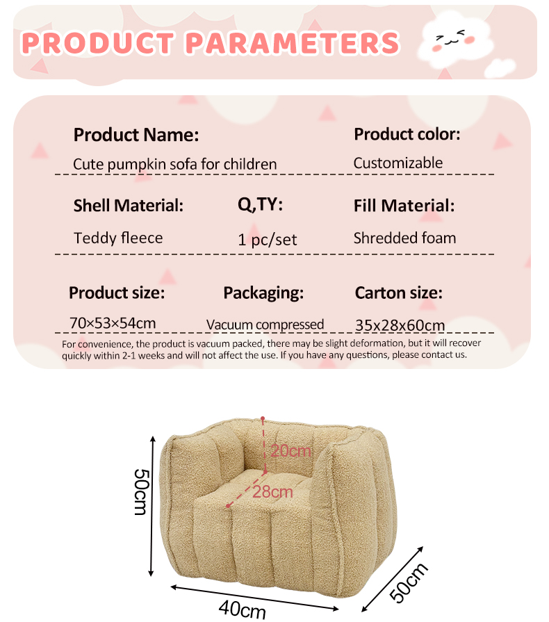 Toddles Soft Foam Bean Bag Chair