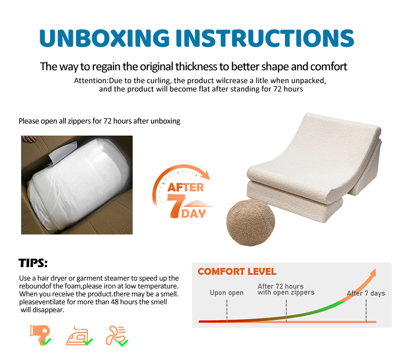 White Moon Shape Kids Foam Sofa Couch