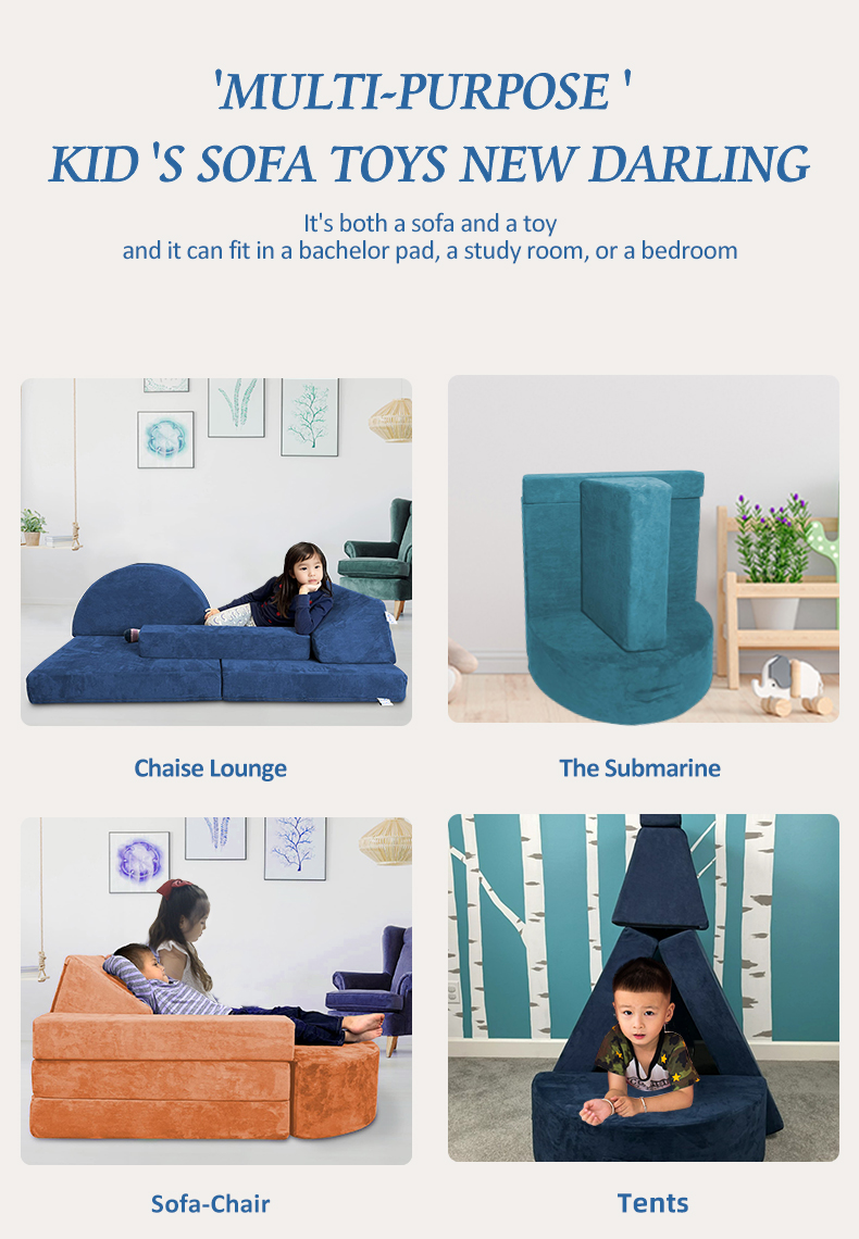 5 Piece Toddlers Soft Foam Sofa Toys