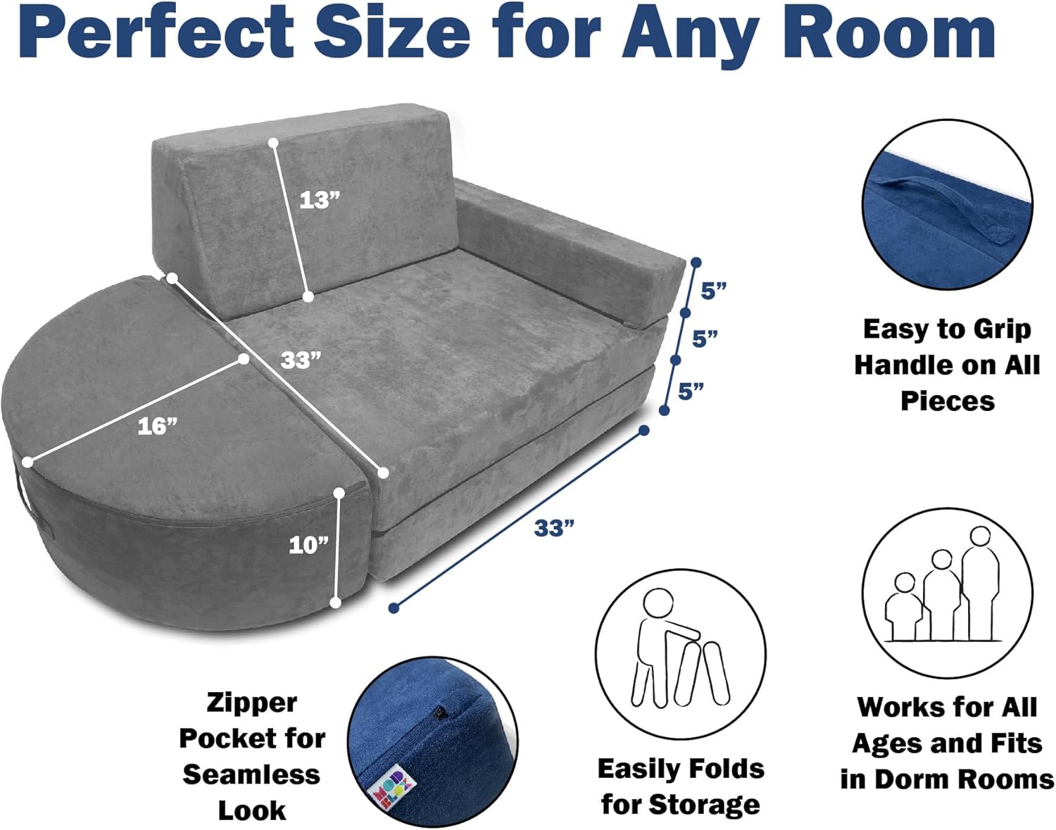 5 Piece Toddlers Soft Foam Sofa Toys